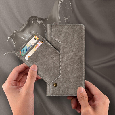 

Phone Case For iPhone XS Wallet Cases Luxury Leather Detachable New Multifunction Mini With Card Pocket
