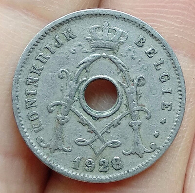 

18mm Early Seires Belgium 5 Cents Coin European