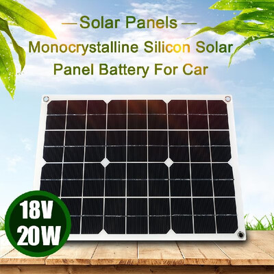 

20W Flexible Solar Panel Battery Dual Output Solar Power Energy With USB Interface Monocrystalline Silicon High Conversion Rate So
