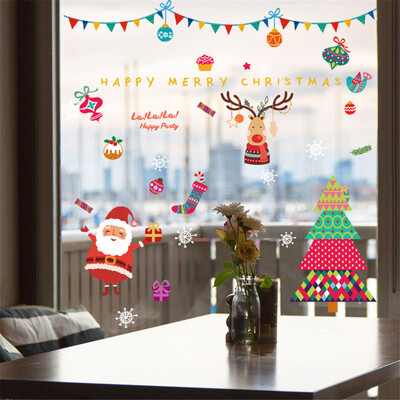 

Tailored 2018 Merry Christmas Household Room Wall Sticker Mural Decor Decal Removable