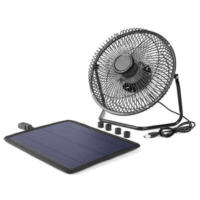

8 inch USB Solar Cooling Ventilation Fan55W Solar Panel Charger Powerbank