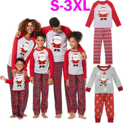 

2019 Family Matching Christmas Pajamas Set Women Baby Kids Sleepwear Nightwear