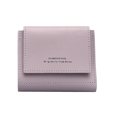 

Womens Small Wallet Female Short Style Student Korean Edition Cute ins Simple Multifunctional Folding Change Wallet