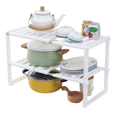 

〖Follure〗New Multi-function Adjustable Kitchen Bathroom Rack Stackable Storage Organizer