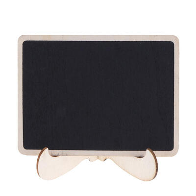 

Mini Wooden Chalkboard Stand Message Boards Blackboard for Wedding Party