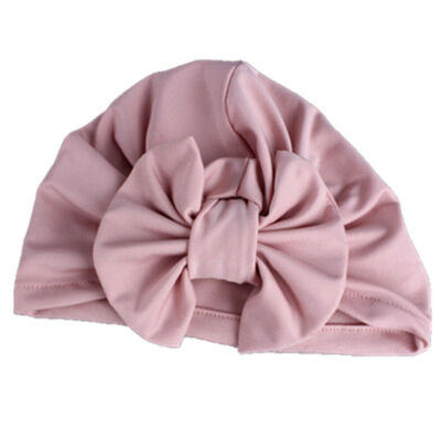 

Baby Girls Boys Soft Bow Turban Hat Toddler Kids Head Wrap Hijab Headband Cap