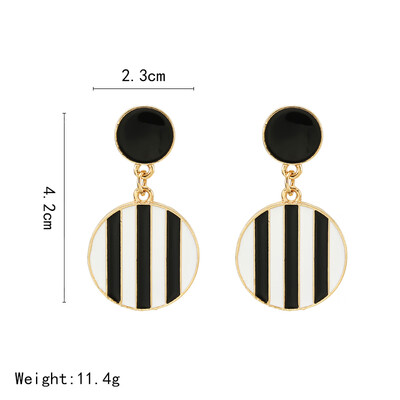 

2019 Fashion Vintage Women Handmade Earring Simple Geometric Circular Metal Earrings Girls Popular Punk Drop Earrings Jewelry
