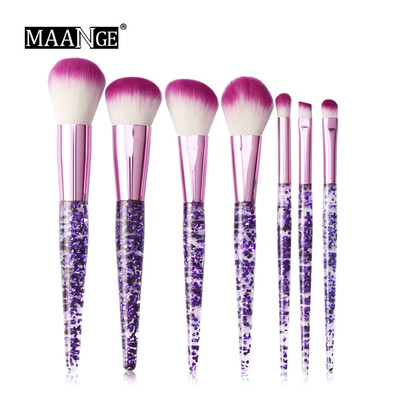 

Toponeto Cosmetic Eyebrow Eyeshadow Powder Foundation Brushes Makeup Shiny Brush 7PCS