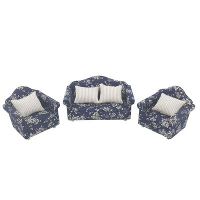 

Tailored Mini Dollhouse Furniture Sofa Set Miniature Living Room Kids Pretend Play Toy