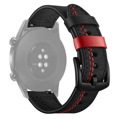 

〖Follure〗Leather Replacement Watch Band Wristband Strap for Huawei GT2 Smart Watch 42MM
