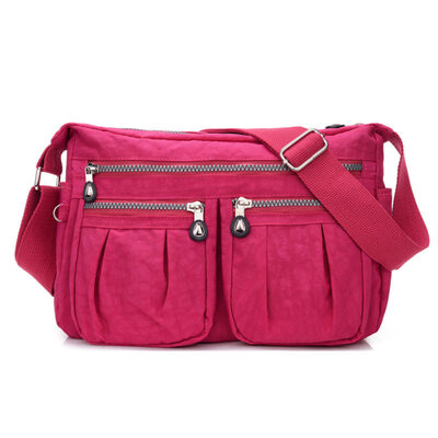 

Fashion Women Solid Color Zipper Casual Crossbody Shoulder Bag Travel Pouch