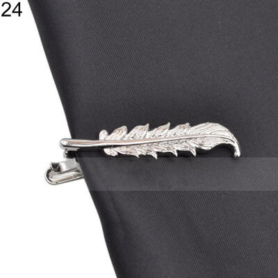 

Men Charm Alloy Tie Clip Narrow Necktie Pin Clamp Stickpin Business Wedding