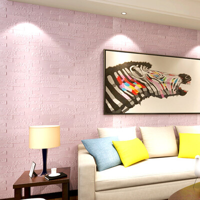 

Gobestart PE Foam 3D Wallpaper DIY Wall Stickers Wall Decor Embossed Brick Stone Adhesive