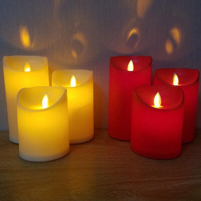 

Romantic Electronic LED Flameless Carve Swing Flickering Simulation Candle Light