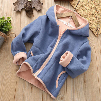 

Autumn Baby Kids Girl Boy Outerwear Letter Print Long Sleeve Casual Plus Velvet Hoodie Zipper Sweatshirt Kids Outfits Tops
