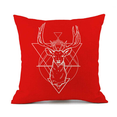 

New Christmas Gifts Flax Throw Pillow Case Cushion Cover Home Office Living Room Sofa Car Decorative 45X45Cm