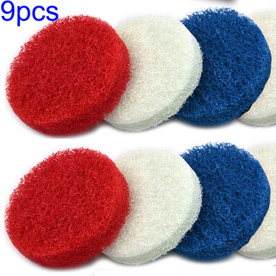 

9PcsSet Non-woven Nylon Power Scrub Pad Bathroom Cleaning Drill Electric Tools