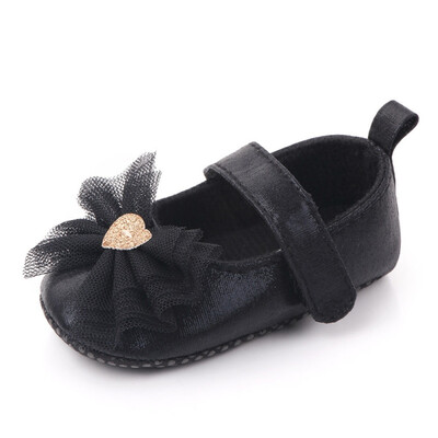 

4 Color Infant Baby Girl Shoes Bowknot Flower Anti-Slip Soft Sole Hook First Walkers Toddler Infant Baby Girl Kids Shoes 0-18M