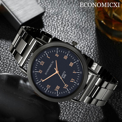 

Gobestart Mens Stainless Steel Quartz Sport Analog Band Steel Wrist Watch