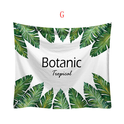 

Toponeto Fashion Tapestry Green Leaf Pattern Fresh Style Decorative Tapestry Home Decor