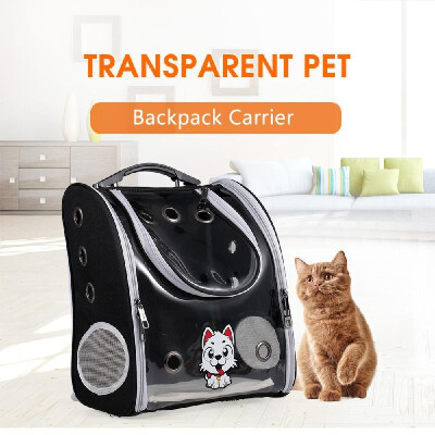 

Pet Carrier Backpack Dog Carrier Foldable Zipper Assembled Soft Shell Breathable Mesh Design Pet Backpack