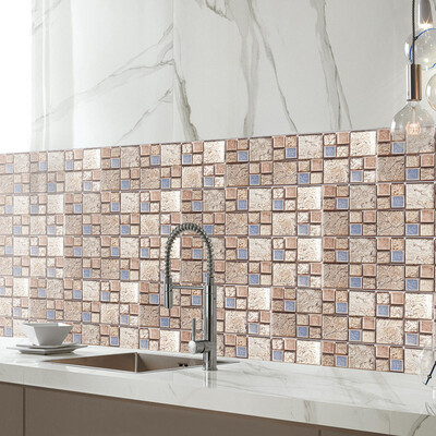 

〖Follure〗Self-adhesive Mosaic Wall Sticker Tile Floor Kitchen Bathroom Waterproof
