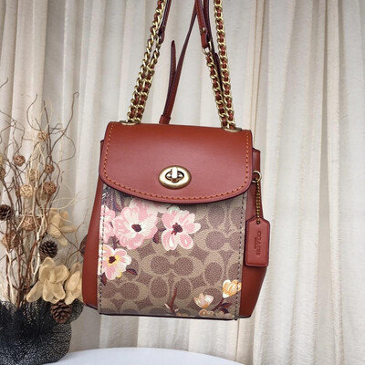 

Pebble Leather Backpack Fashion Brand Women Bag Luxury Handbag