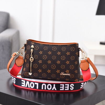 

Korean fashion 2019 new womens bag elegant PU leather trend handbags shoulder bag diagonal bag