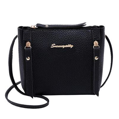 

Litchi Pattern Solid Color Women Shoulder Handbags Leather Crossbody Bags