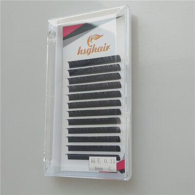

HUISGHAIR Double-tip flat hair close-packed single root grafting eyelash comfort simulation eyelashes 14564