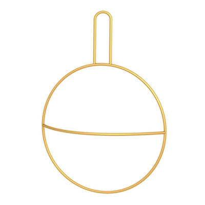 

Simple Round Metal Bathroom Towel Hanging Holder Wall Mounted Hanger Rack