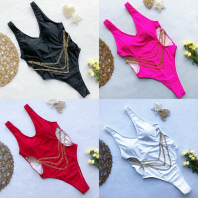 

Women Bandage One Piece Bikini Monokini Push Up Padded Bra Swimwear Swimsuit
