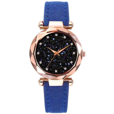 

Starry Sky Women Watches Fashion Leather Band Diamond Star Watch Ladies Quartz Wristwatch Female Luxury Clock Reloj Mujer