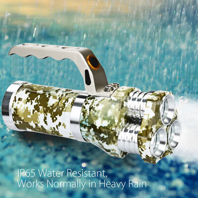 

Saidsome Rechargeable LED Searchlight Tactical Flashlight 3T6 Spotlight 9000 Lumens flashlight lamp