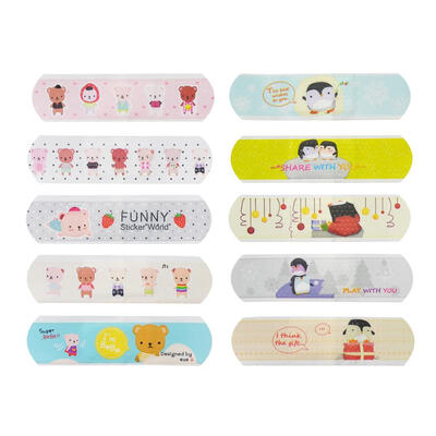 

100pcs Waterproof Breathable Cartoon Band Aid Hemostasis Adhesive Bandages