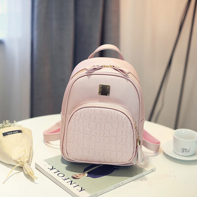 

Travel Shoulder Bag Fashion Pu Leather School Backpack Travel Shoulder Bag Students Casual Rucksack