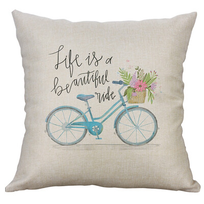 

〖Follure〗Simple Linen Creative Lovely Pillow Cover Pillow Cover Car Pillow Cover