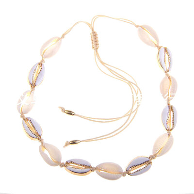

2019 Puka natural gold раковина Каури воротник of women best friend cowboy воротник of shell bijoux collier femme bohemian joy