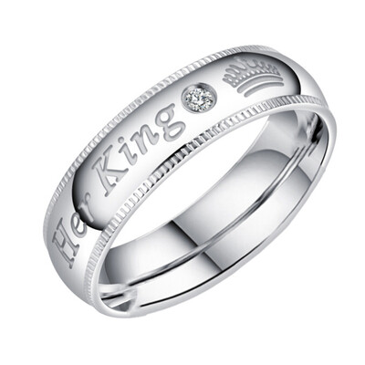 

Stainless Steel Couple Ring Matching Titanium Rings Unique Gift for Lovers Wedding Engagement Jewelry