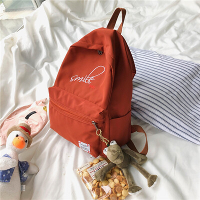 

Schoolbag female Korean version of high school students in junior high school ins style department simple Mori department shoulder