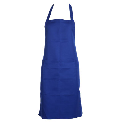 

Unisex Solid Cooking Kitchen Restaurant Bib Apron Dress with Pocket