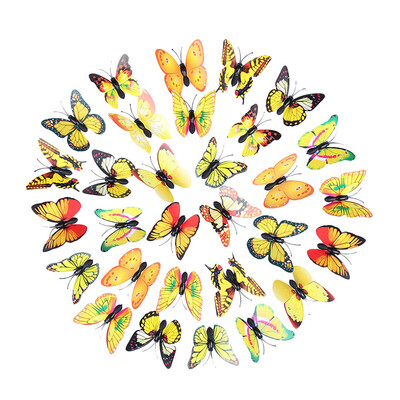

〖Follure〗3D DIY Decal Wall Stickers Home Decor Rainbow Butterfly Stickers Room Decor BU