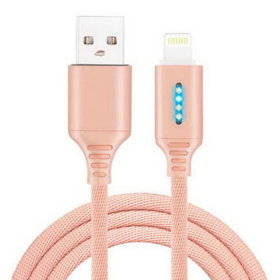 

Universal Durable 1m 24A Auto Power-Off USB To Lightning Charging Cable For Apple IPhones-1m
