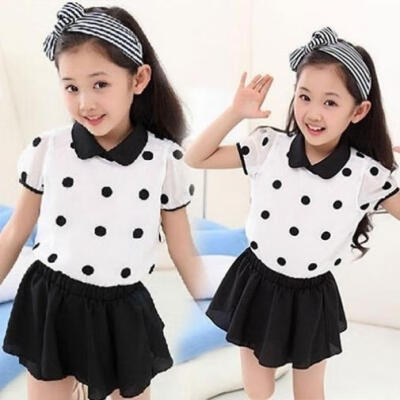 

2Pcs Kids Baby Girls Clothing T-Shirt Skirt Set Summer Tutu Dress Outfits