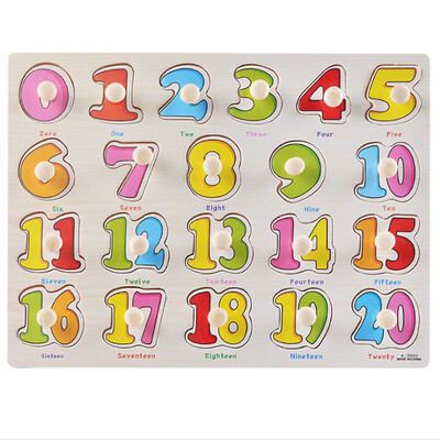 

Tailored Kid Early Educational Toys Baby Hand Grasp Wooden Puzzle Toy Alphabet