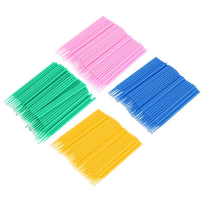 

Greensen 400pcs Disposable Cotton Stick Eyelash Cleaning Stick Micro Brush Cotton Swab Eyelashes Light