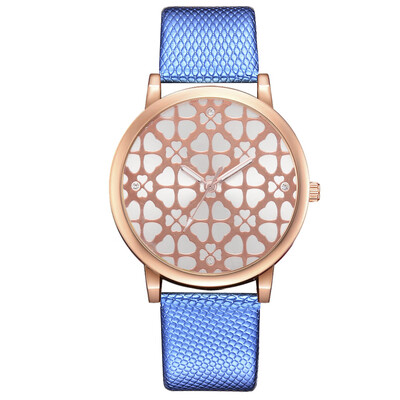 

New fashion trend crocodile pattern belt PU watch popular printing alloy watch