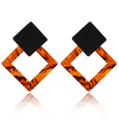 

New Fashion Trend Geometry Earrings Vintage Acrylic Drop Earrings For Women Jewelry Gift Party Jewelry
