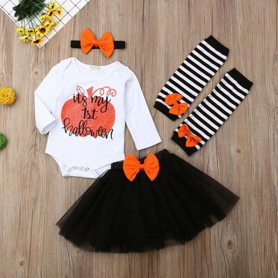 

Infant Baby Girl Newborn First Halloween Costume Romper Outfit Dress Clothes