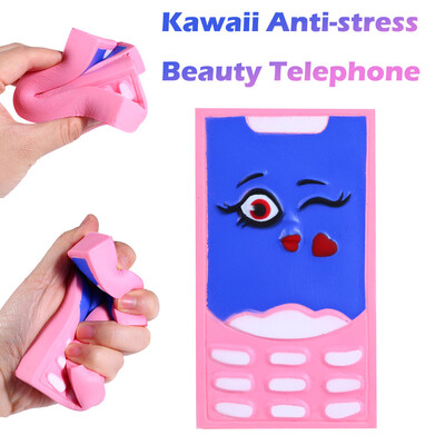 

Siaonvr Hot Soft Beauty Telephone Slow Rising Squeeze Relieve Stress Toy